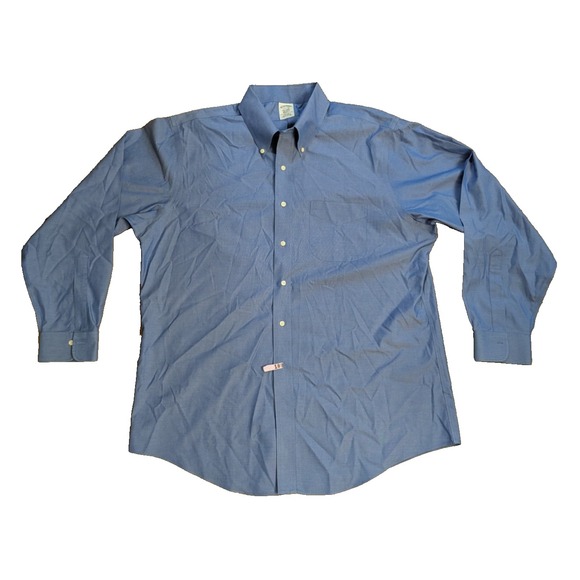 Brooks Brothers Other - Brooks Brothers Traditional Fit Non-Iron Dress Shirt Blue Men's 17 1/2 35 Cotton